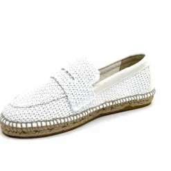Vacances|Semelles Corde<Gaimo Mocassins Zona Textile Blanc