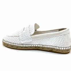 Vacances|Semelles Corde<Gaimo Mocassins Zona Textile Blanc