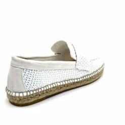 Vacances|Semelles Corde<Gaimo Mocassins Zona Textile Blanc