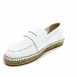 Vacances|Semelles Corde<Gaimo Mocassins Zona Textile Blanc