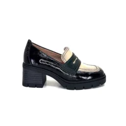 Masculin|Elégant<Hispanitas Mocassins Chi 232965 Everest Cuir Vernis Cuir Vert &amp; Beige Noir