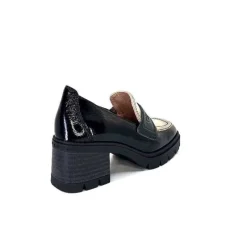 Masculin|Elégant<Hispanitas Mocassins Chi 232965 Everest Cuir Vernis Cuir Vert &amp; Beige Noir