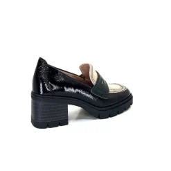 Masculin|Elégant<Hispanitas Mocassins Chi 232965 Everest Cuir Vernis Cuir Vert &amp; Beige Noir