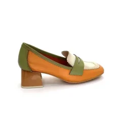 Masculin|Mocassins<Hispanitas Mocassins Chv 243277 Cuir Beige Vert Orange