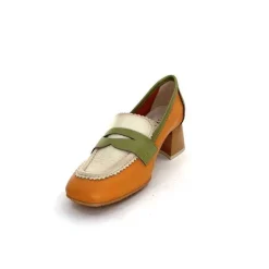 Masculin|Mocassins<Hispanitas Mocassins Chv 243277 Cuir Beige Vert Orange