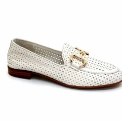 Vacances|Masculin<382-ivoire Mocassins Ivoire 2014 Cuir Blanc