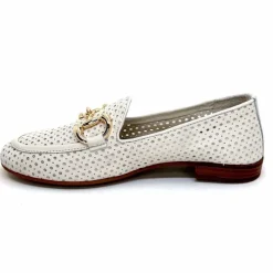 Vacances|Masculin<382-ivoire Mocassins Ivoire 2014 Cuir Blanc