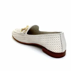 Vacances|Masculin<382-ivoire Mocassins Ivoire 2014 Cuir Blanc