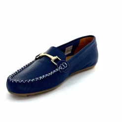 Basic|Mocassins<Ivoire0209b Mocassins Ivoire 12052 Cuir Bleu