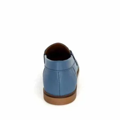 Féminin|Mocassins<Ivoire0209b Mocassins Ivoire 12646 Cuir Jeans Bleu