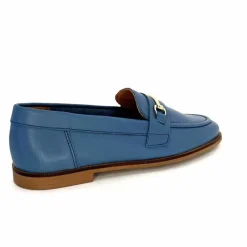 Féminin|Mocassins<Ivoire0209b Mocassins Ivoire 12646 Cuir Jeans Bleu