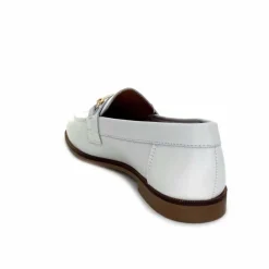 Féminin|Mocassins<Ivoire0209b Mocassins Ivoire 12646 Cuir Crème