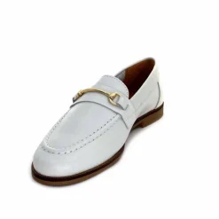 Féminin|Mocassins<Ivoire0209b Mocassins Ivoire 12646 Cuir Crème