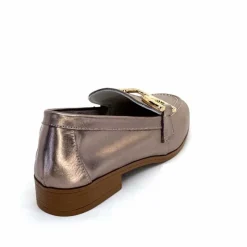 Masculin|Mocassins<382-ivoire Mocassins Ivoire 30303 Cuir Métal Bronze