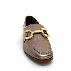 Masculin|Mocassins<382-ivoire Mocassins Ivoire 30303 Cuir Métal Bronze
