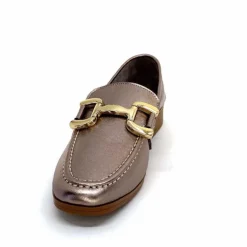 Masculin|Mocassins<382-ivoire Mocassins Ivoire 30303 Cuir Métal Bronze