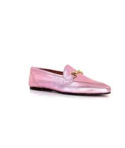 Masculin|Bijoux<Ivoire0209b Mocassins Ivoire 12588 Cuir Métal Rose