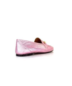 Masculin|Bijoux<Ivoire0209b Mocassins Ivoire 12588 Cuir Métal Rose