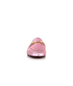 Masculin|Bijoux<Ivoire0209b Mocassins Ivoire 12588 Cuir Métal Rose