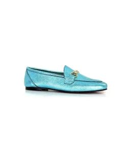 Masculin|Bijoux<Ivoire0209b Mocassins Ivoire 12588 Cuir Métal Azul Bleu