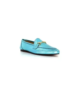 Masculin|Bijoux<Ivoire0209b Mocassins Ivoire 12588 Cuir Métal Azul Bleu