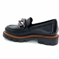 Masculin|Mocassins<Ivoire0351a Mocassins Ivoire 2546395 Cuir Noir