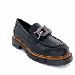 Masculin|Mocassins<Ivoire0351a Mocassins Ivoire 2546395 Cuir Noir