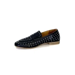 Masculin|Mocassins<Ivoire0401a Mocassins Ivoire 500.1000 Cuir Noir