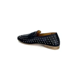 Masculin|Mocassins<Ivoire0401a Mocassins Ivoire 500.1000 Cuir Noir
