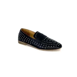 Masculin|Mocassins<Ivoire0401a Mocassins Ivoire 500.1000 Cuir Noir