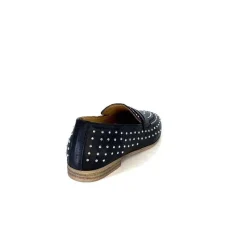 Masculin|Mocassins<Ivoire0401a Mocassins Ivoire 500.1000 Cuir Noir