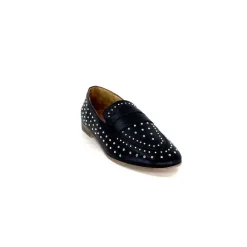 Masculin|Mocassins<Ivoire0401a Mocassins Ivoire 500.1000 Cuir Noir