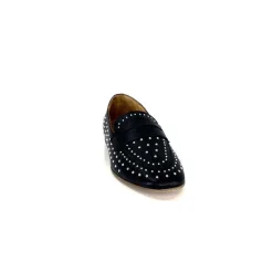Masculin|Mocassins<Ivoire0401a Mocassins Ivoire 500.1000 Cuir Noir