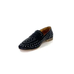 Masculin|Mocassins<Ivoire0401a Mocassins Ivoire 500.1000 Cuir Noir