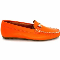 Basic|Mocassins<Ivoire0209b Mocassins Ivoire 12052 Cuir Orange