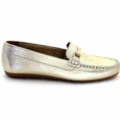 Basic|Mocassins<Ivoire0209b Mocassins Ivoire 12052 Cuir Platine Dé Or