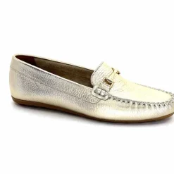 Basic|Mocassins<Ivoire0209b Mocassins Ivoire 12052 Cuir Platine Dé Or