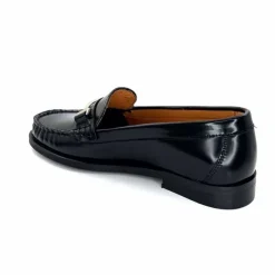Elégant|Basic<Ivoire0209b Mocassins Ivoire 13374 Cuir Polido Noir