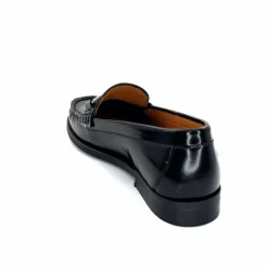 Elégant|Basic<Ivoire0209b Mocassins Ivoire 13374 Cuir Polido Noir