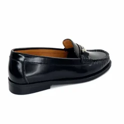Elégant|Basic<Ivoire0209b Mocassins Ivoire 13374 Cuir Polido Noir