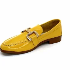 Masculin|Mocassins<382-ivoire Mocassins Ivoire 30303 Cuir Vernis Jaune