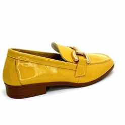 Masculin|Mocassins<382-ivoire Mocassins Ivoire 30303 Cuir Vernis Jaune