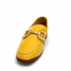 Masculin|Mocassins<382-ivoire Mocassins Ivoire 30303 Cuir Vernis Jaune
