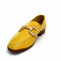 Masculin|Mocassins<382-ivoire Mocassins Ivoire 30303 Cuir Vernis Jaune