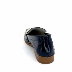 Masculin|Mocassins<382-ivoire Mocassins Ivoire 30303 Cuir Vernis Bleu Marine