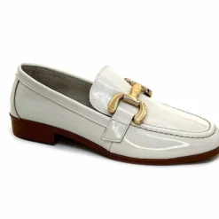 Masculin|Mocassins<382-ivoire Mocassins Ivoire 30303 Cuir Vernis Crème