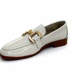 Masculin|Mocassins<382-ivoire Mocassins Ivoire 30303 Cuir Vernis Crème