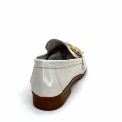 Masculin|Mocassins<382-ivoire Mocassins Ivoire 30303 Cuir Vernis Crème