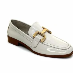 Masculin|Mocassins<382-ivoire Mocassins Ivoire 30303 Cuir Vernis Crème