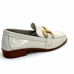 Masculin|Mocassins<382-ivoire Mocassins Ivoire 30303 Cuir Vernis Crème